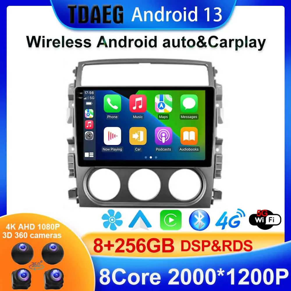 

Android 13 DSP 8core 256G Wireless carplay auto For Suzuki Liana 1 2004 - 2008 Car Radio Multimedia Video Player Navigation GPS