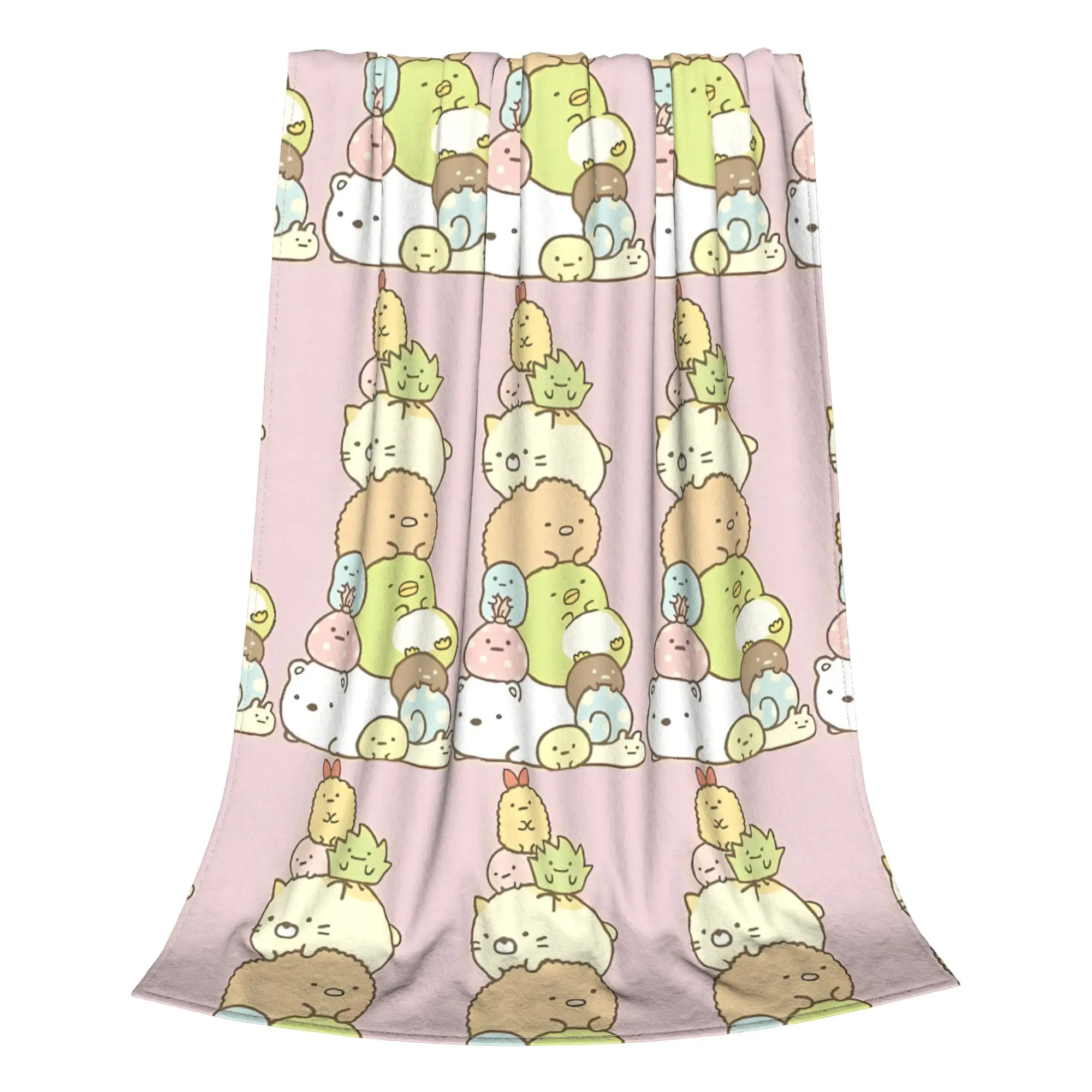 1PC Home Cute Room Decor Happy Blanket Throw Blanket Sumikko Gurashi Novelty Warm Blanket All Season
