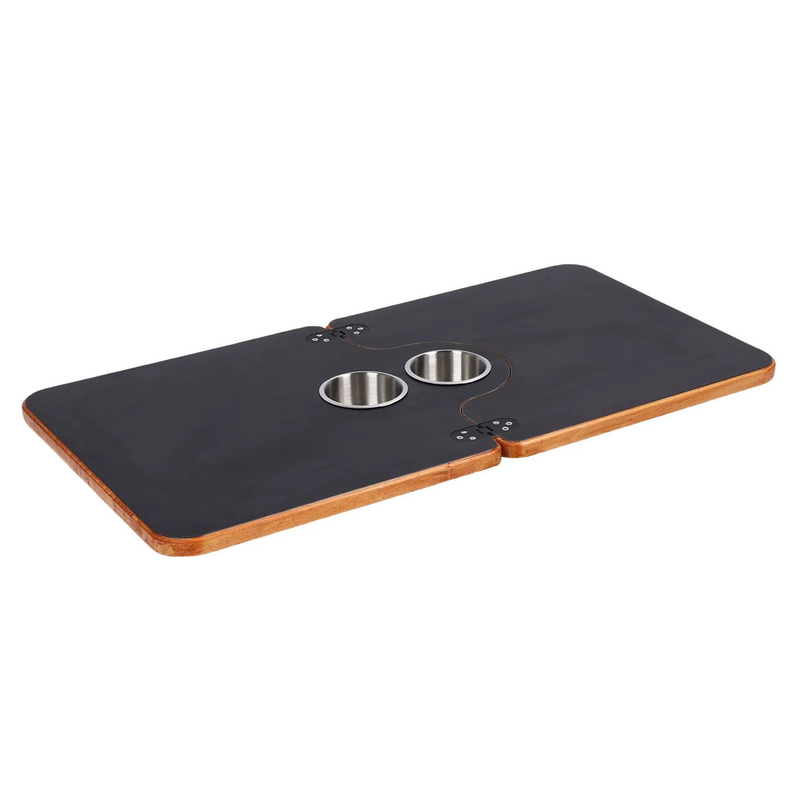 RV Table Top Replacement Folding in Half Rounded Corner Easy Cleaning Removable RV Tabletop for Trailer Yacht Deck Dining Work