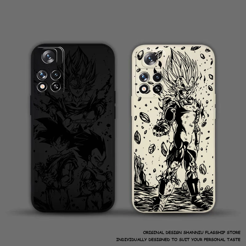 D-Dragons Balls G-Gokus Phone Case For Xiaomi Redmi Note 12 11 11S 11T 10 10S 10T 9 8 Pro Plus Coque Soft Liquid Silicone Cover