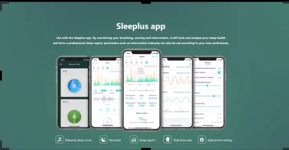 Snore Circle Smart Anti Snoring Magnetic Patch Snore Stopper AI Electric Throat Muscle Stimulator Massager Sleepping Aids YA4300