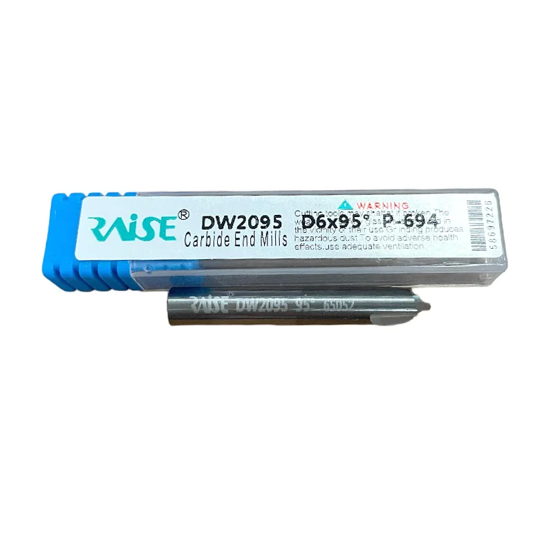 Raise Carbide End Mills 95° DW2095 P-694 Cutter Resistant to Breakage for Wenxing DEFU JZ Goso 368A 998A Models Locksmith Tools