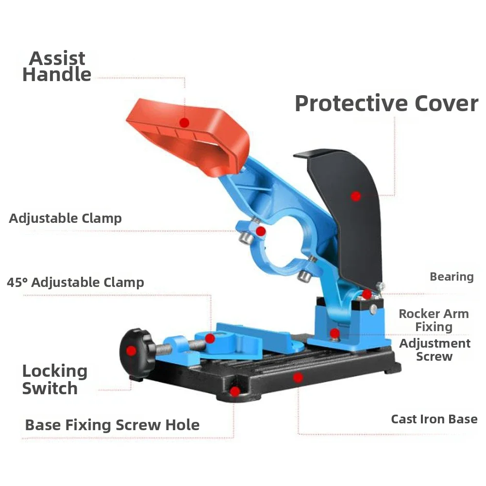 

Multi-Purpose Angle Grinder Stand With Adjustable Base For-Drills And Cutting Adjustable Cutting Angle For DIY-Project