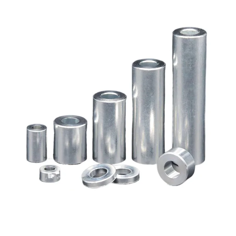 10Pcs Aluminum Round Spacer Column M2 M3 M6-M10 Hollow Straight Bushing Alloy Shaft Sleeve Thick Flat Washer Hardware Fasteners