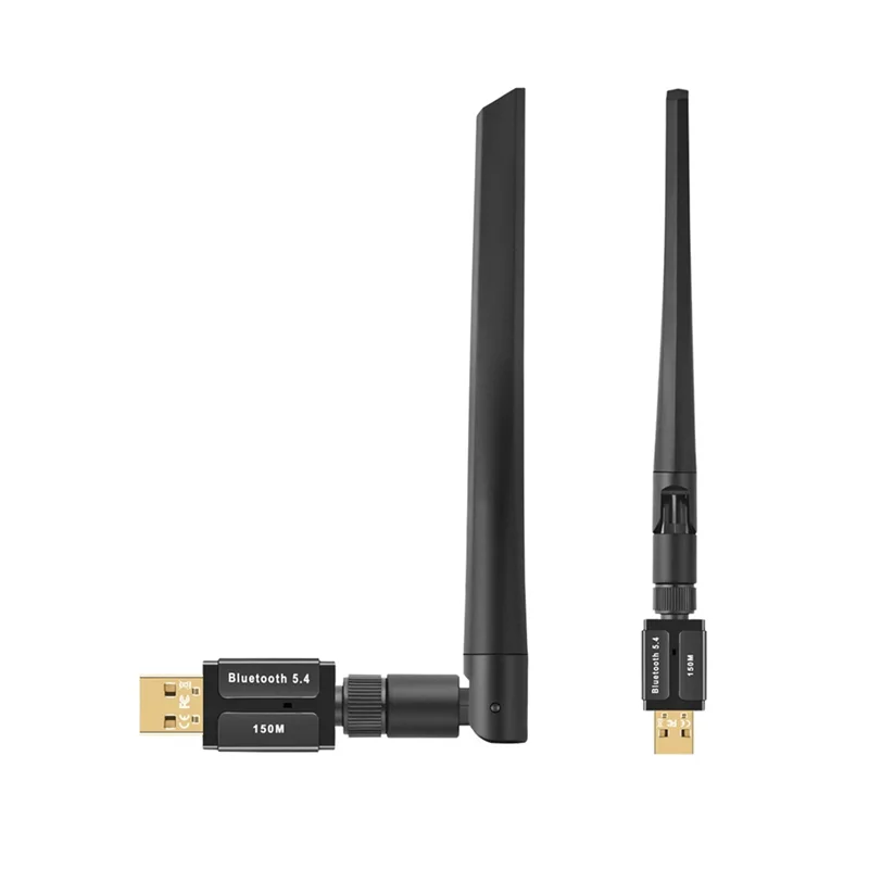 150M Bluetooth 5.4 Adapter Free Driver USB Bluetooth Dongle Adapter For PC Mouse Keyboard Audio Receiver