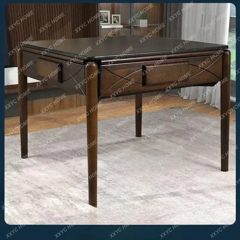 XXWood Mahjong Machine Automatic Household Dining Table Dual-Use Tea Table Integrated Electric Mahjong Table Mute Machine Linen