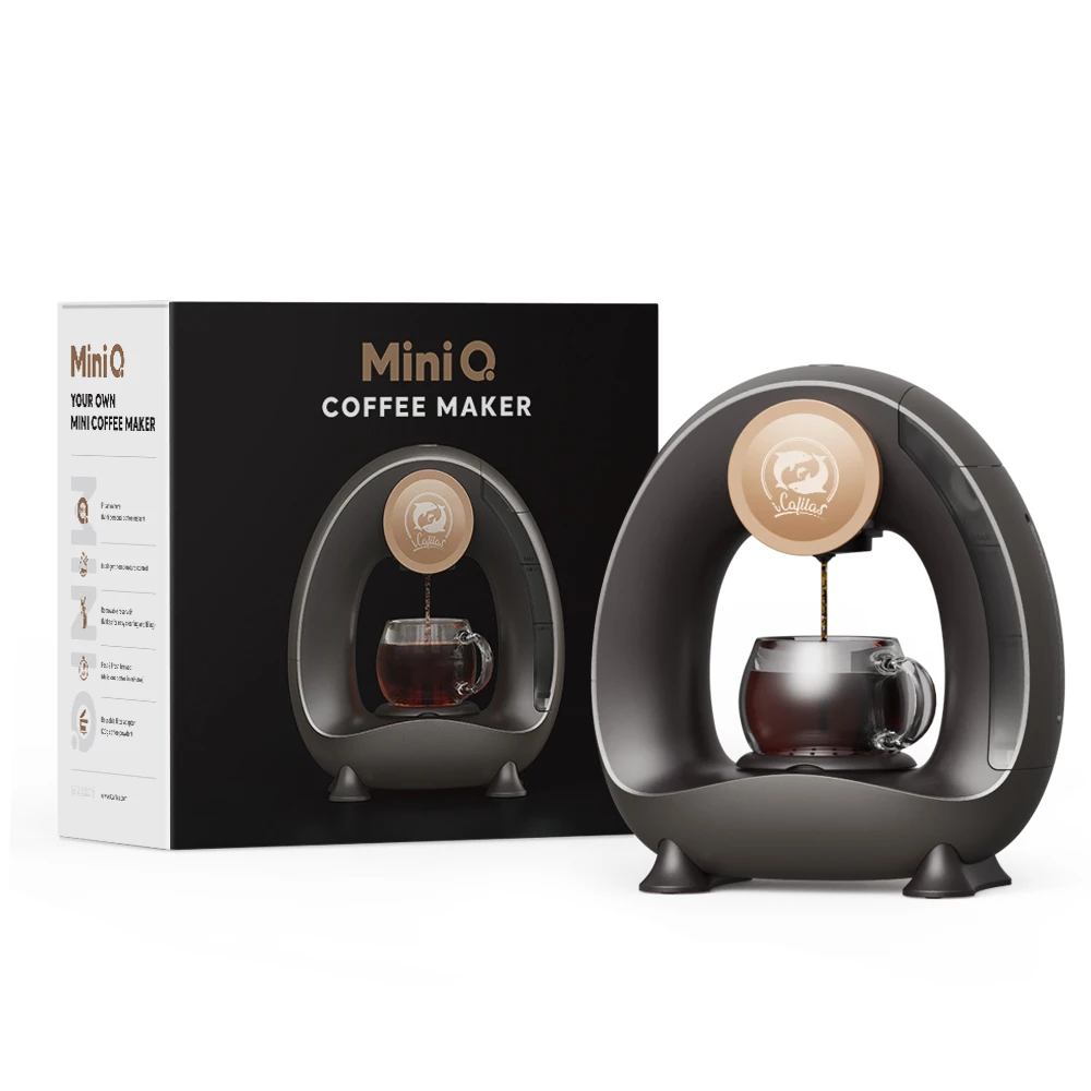 

Icafilas MINI Q Portable American Coffee Maker Compatible with Coffee & Tea Powder for Home Office Travel