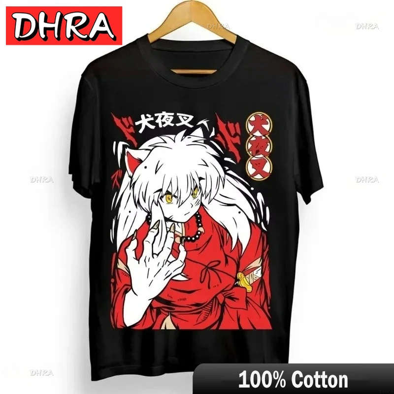 Japanese Anime Inuyasha Harajuku Kawaii Cartoon Graphic Tee Cute Women Tops Ropa De Mujer Short Sleeve Cool Sesshomaru T Shirt