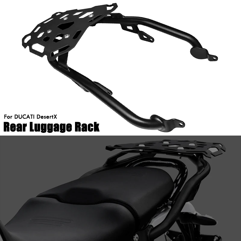 

Motorcycle Rear Luggage Rack Cargo Holder Top Box Carrier Shelf Bracket Accessories For DUCATI Desert X DesertX 22-25 2024 2023