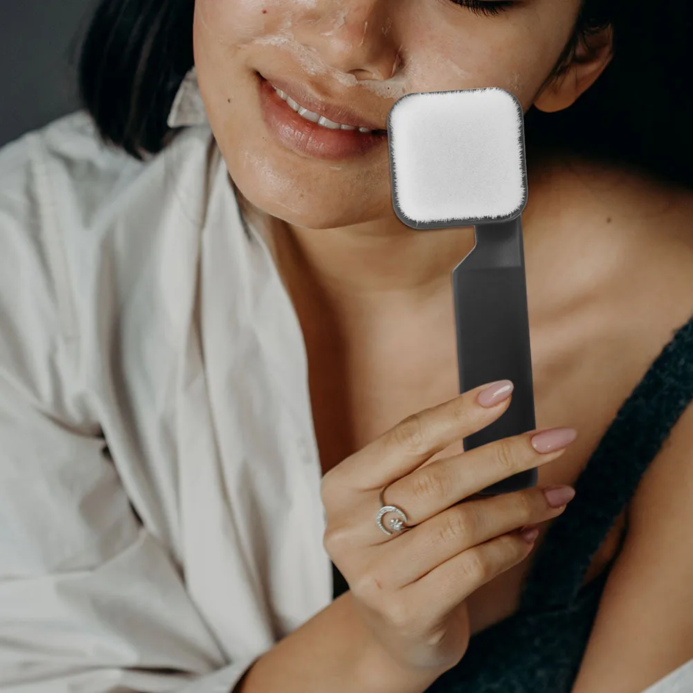 2Pcs Double Sided Silicone Face Brush Soft Facial Cleanser Tool for Daily Use Deep Pore Cleansing and Face Exfoliating