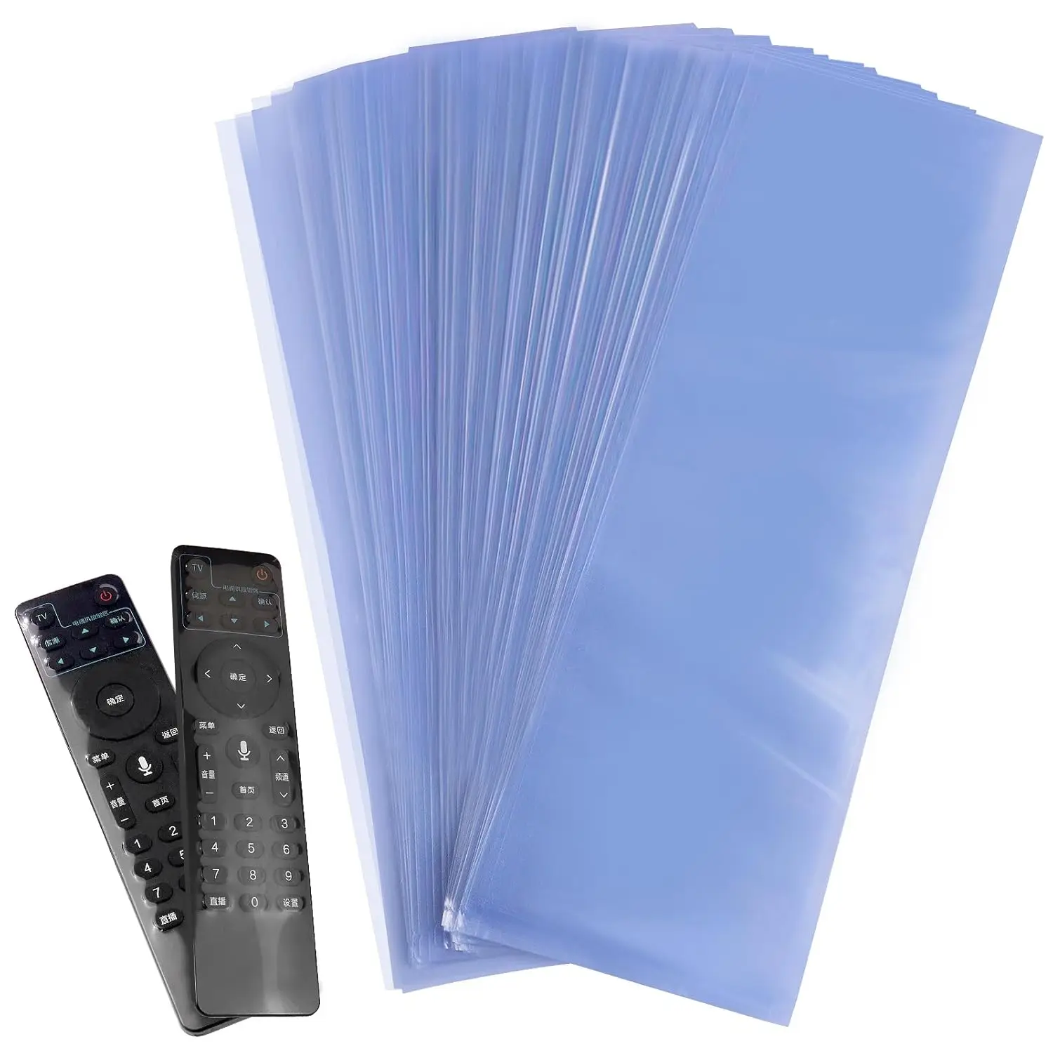 5/10/20PCS Transparent Shrink Film Bag Anti-dust Protective Case Cover For TV Air Conditioner Remote Control Plastic