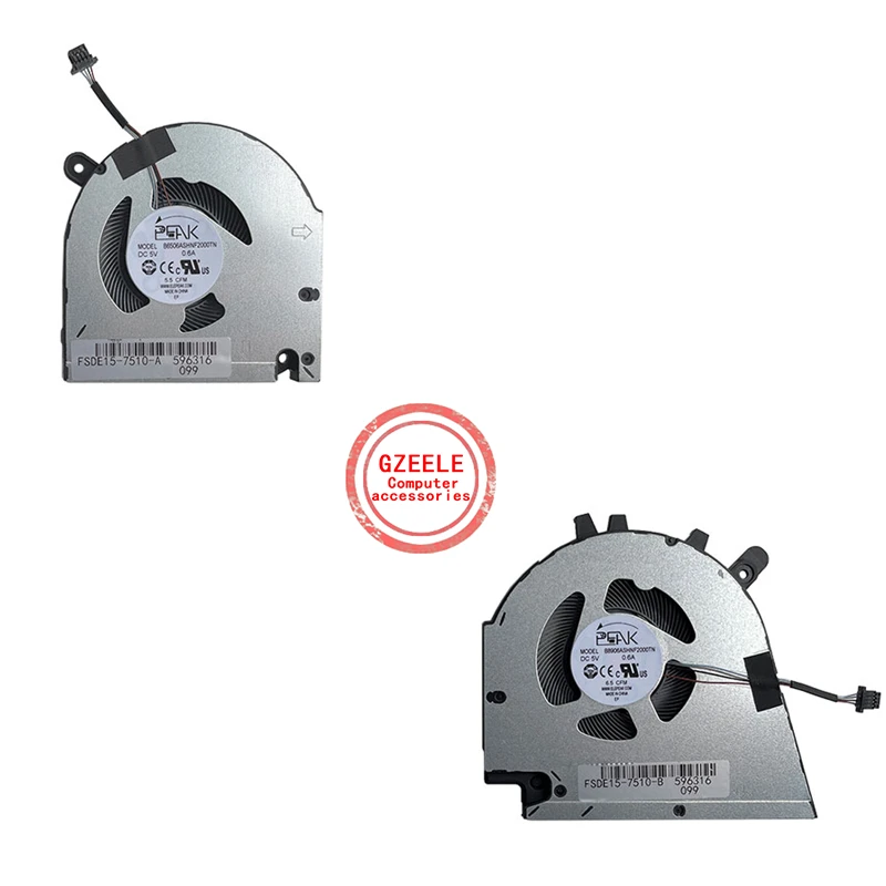 New Laptop cpu cooling fan For DELL Inspiron vostro 15-7510 16-7610 P106F P107F 0GJN2R CNNWF