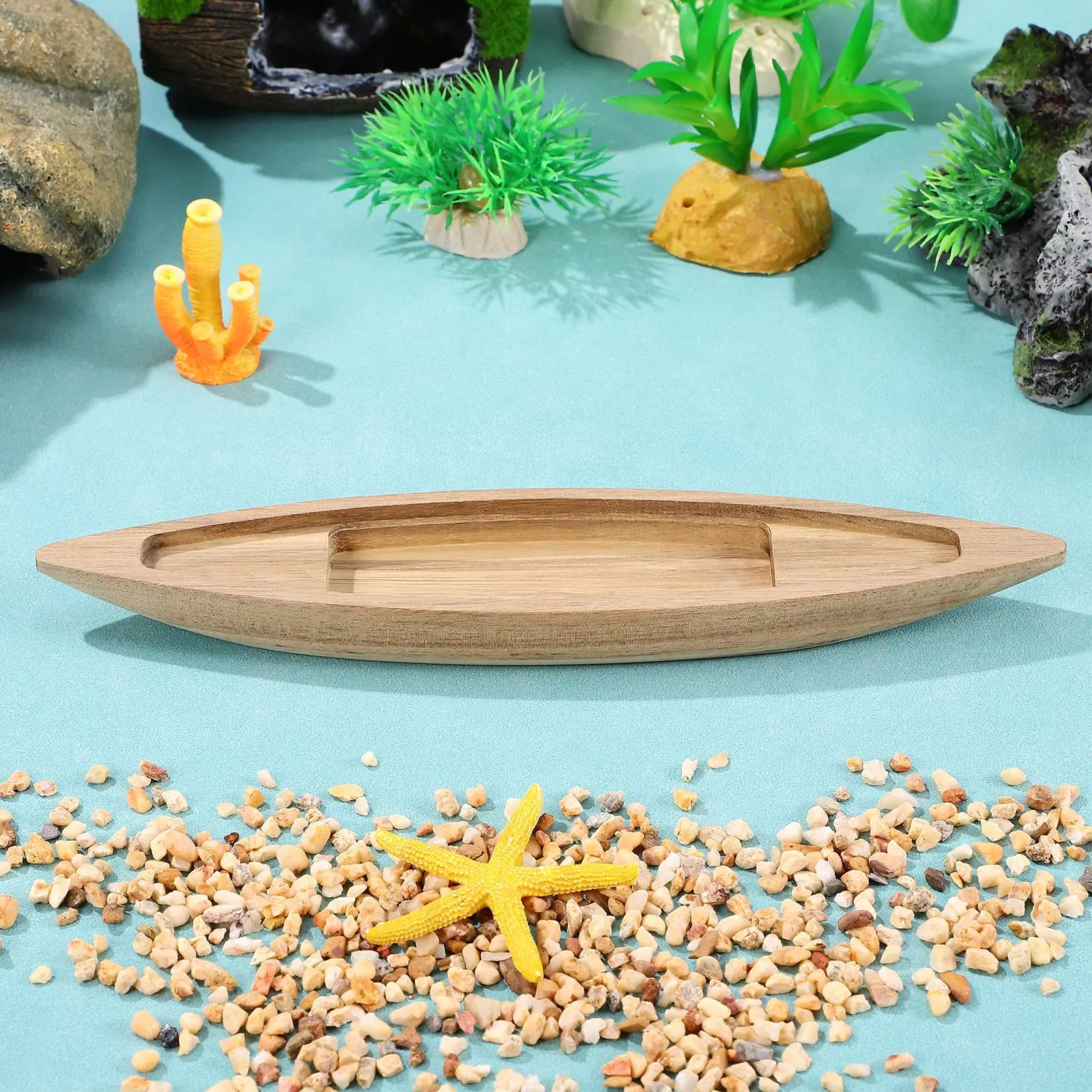 Wooden Boat Model Nautical Fishing Boat Model Unfinished Wood Boat Canoe Craft Ocean Landscape Ornament Unfinished Wooden Boat