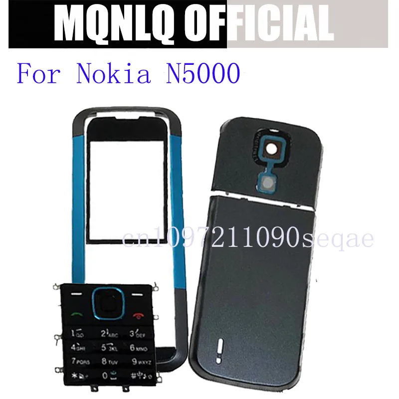 New Full Housing For Nokia N5000 Housing Front Frame Cover Case Back cover battery door cover Keypad Battery Door