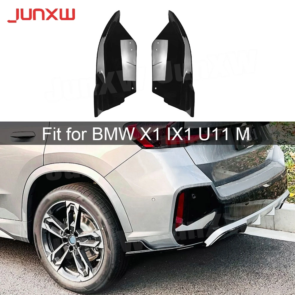 

ABS Rear Bumper Lip Splitters Aprons Flaps Body Kits for BMW X1 IX1 U11 M Sport 2023+ Rear Splitters Decoration Car Accessories