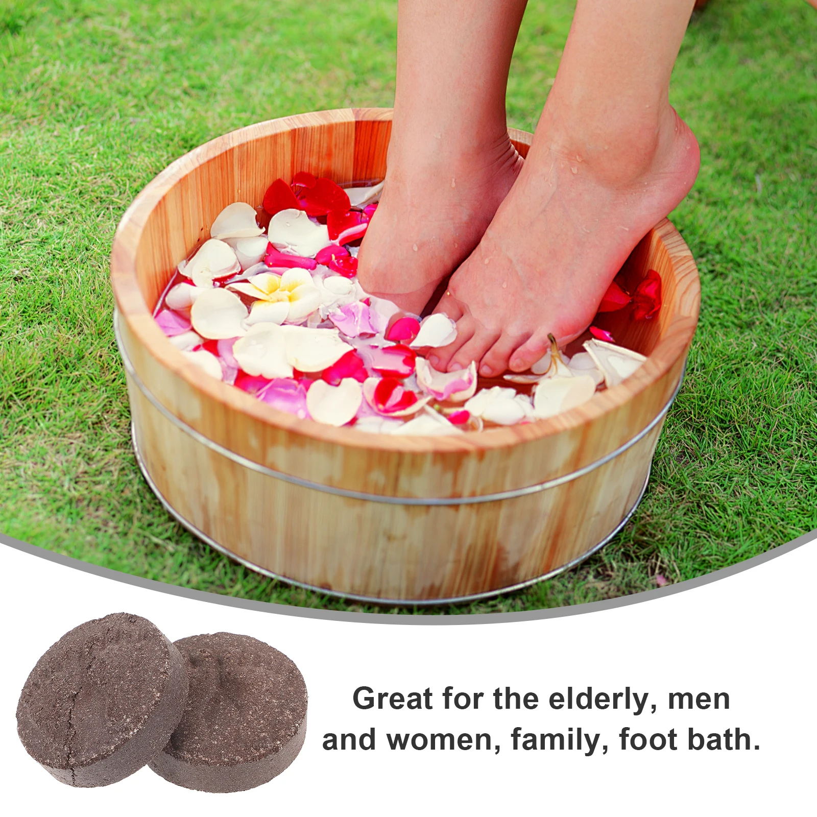 

5pcs Soaking Tablets Odor Removal Callus Exfoliating Soften Skin Foot Bath Treatment Portable Foot Care Tablets For Home Salon