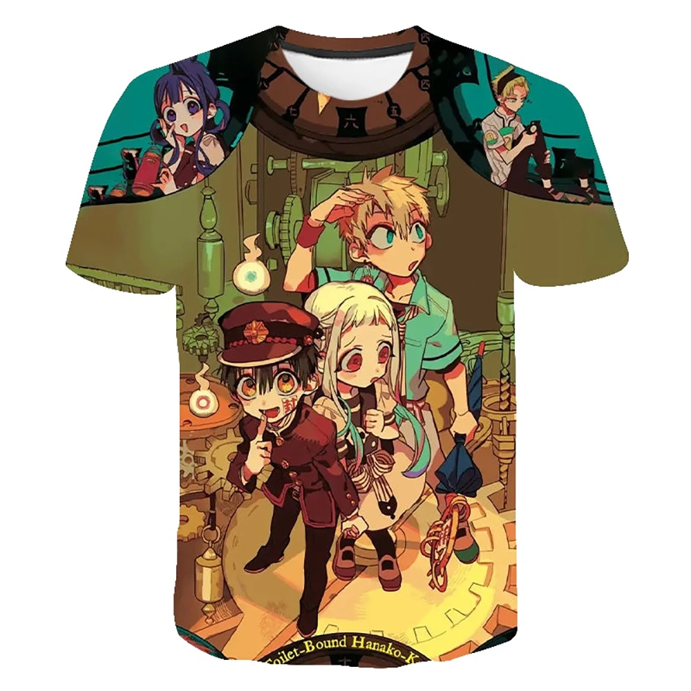 Men Women 2021 Fashion Anime Game Toilet-Bound Hanako-kun 3D Printed T-shirt Casual Short Sleeve Streetwear Tees Unisex Cool Top