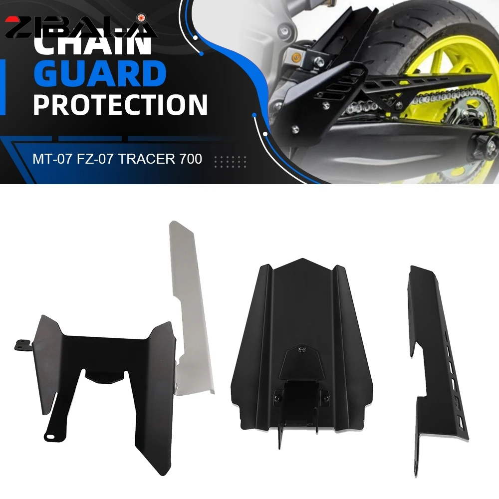 

For Yamaha MT-07 FZ-07 TRACER 700 2013-2021 Rear Wheel Tire Hugger Fender Mudguard with Chain Guard Cover Accessories MT07 FZ07