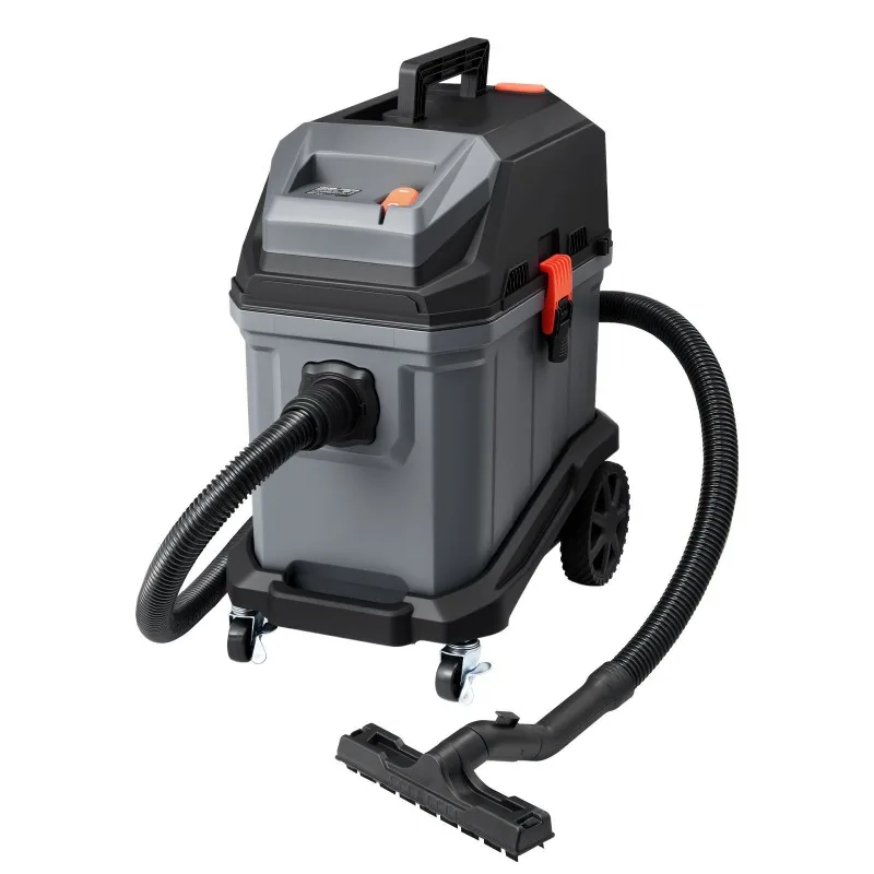 Aspiradora Comercial para Tareas Industriales, 11 Galones, Húmedo/Seco, 5.5 HP, Autolimpiante, 1350 W, para Sitios de Trabajo y Talleres