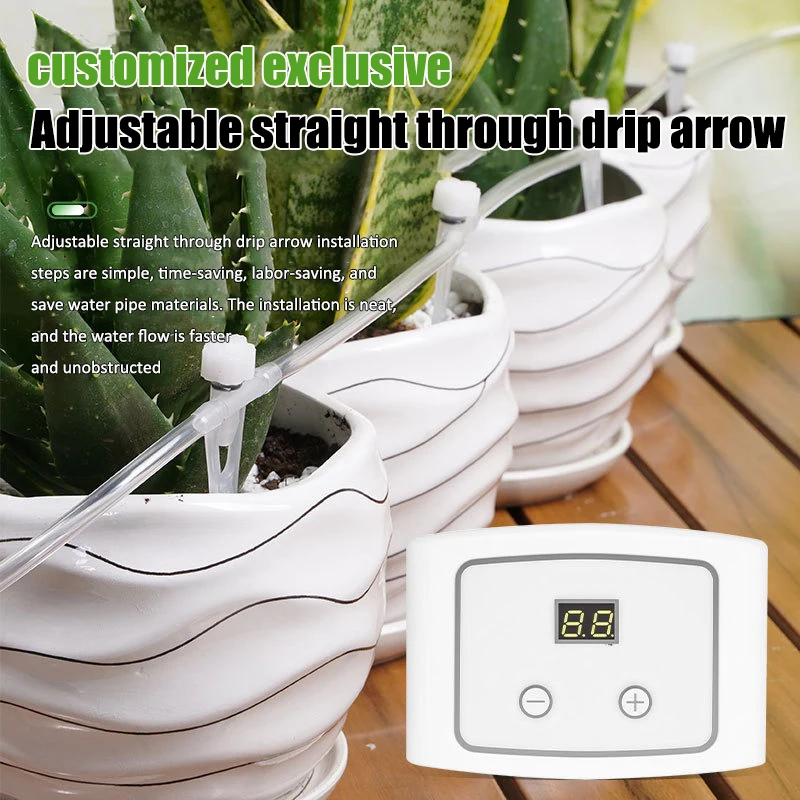 Intelligent Humidity Sensor Automatic Watering Device Adjustable Irrigation Kit Garden Home Auto Watering System for Potted Plan