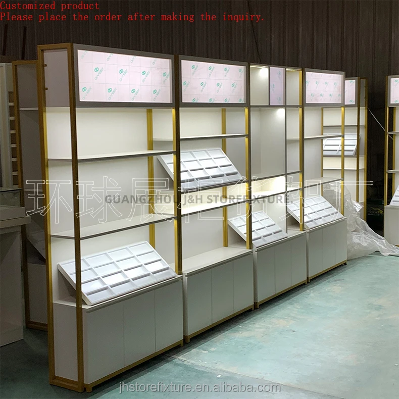 

Fashion Style Set Eyeglass Display Cabinet Custom Size Showcases Sunglasses Display Racks for Glasses Store