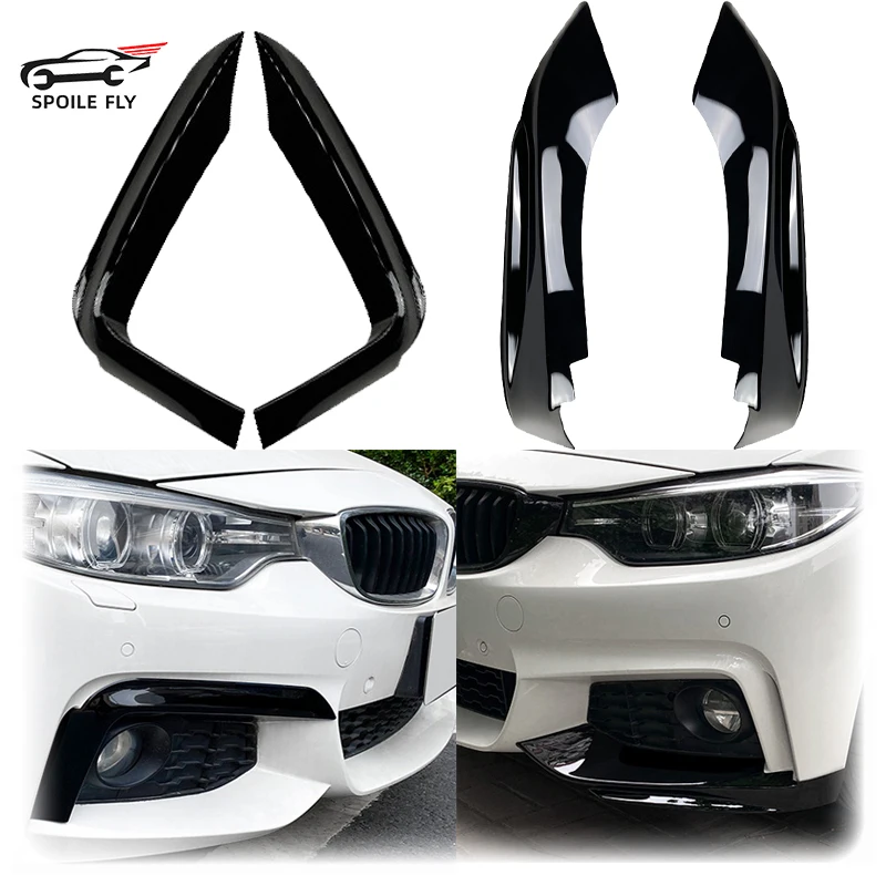 

2014 To 2020 For Bmw 4 Series F32 F32 F36 420d 425d 430i 430d 435d MP Tech Front Bumper Lip Splitter Spoiler Fog Lamp Grille