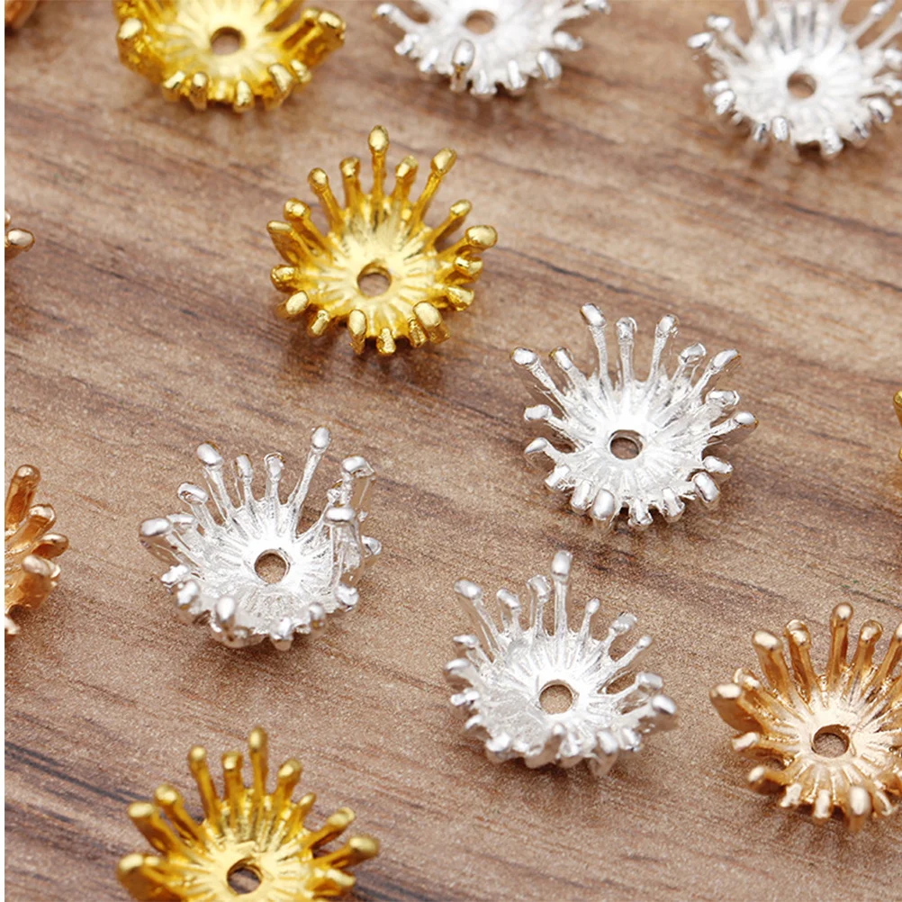 

50Pcs 14Mm Alloy Flower Design Pendant Cabochon Base DIY Jewelry Making Supplies for Necklace Bracelet Earring Craft Projects