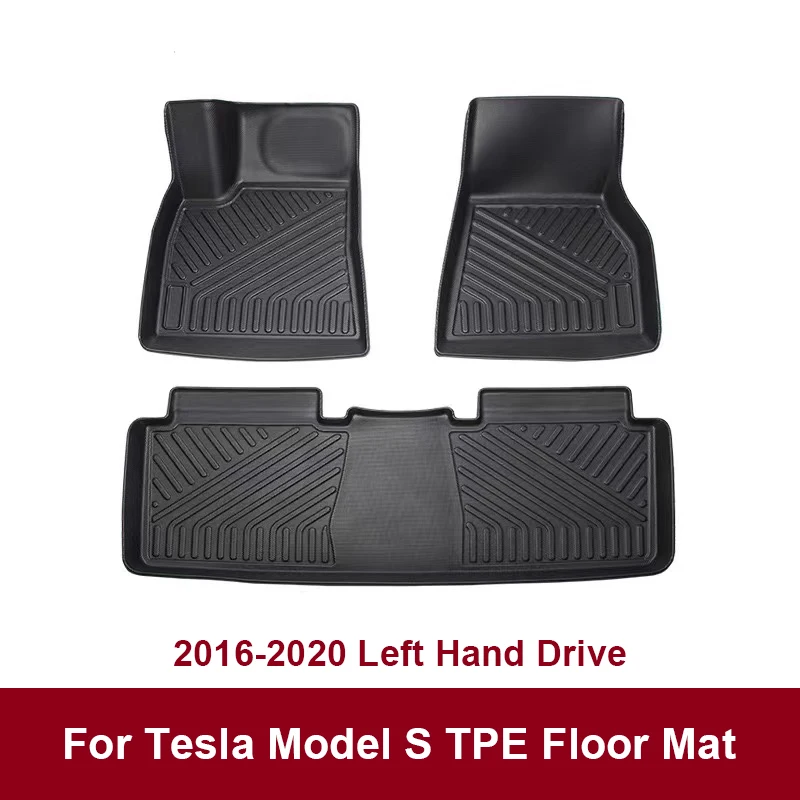 

For 2016 2017 2018 2019 2020 Tesla Model S LHD Custom Fit Car Interior Accessories Floor Mat Front Trunk Mat ECO Material TPE