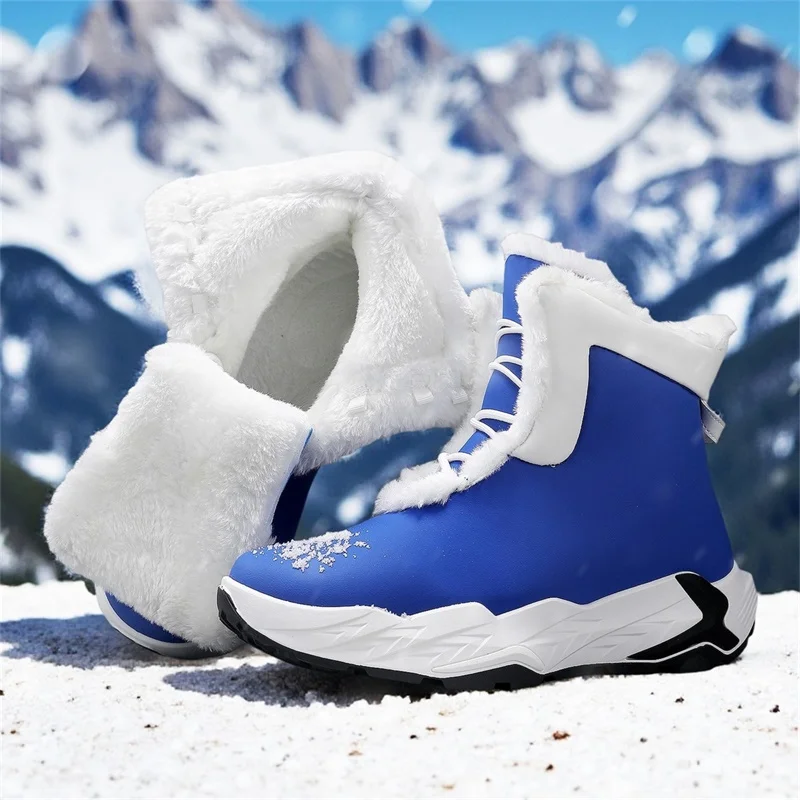 

Winter New Style High-top Warm Cotton Shoes, Fashionable Anti-slip and Wear-resistant Outdoor Snow Boots, Men's Outdoor Boots