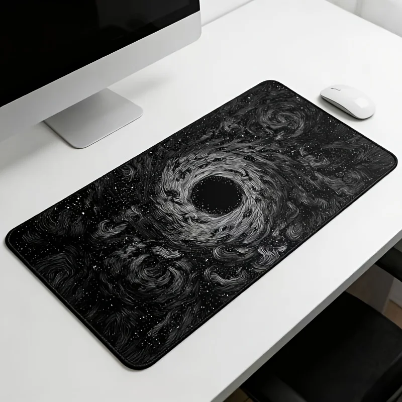 

VIKAMA Extra-Large Black Hole Textured Gaming Mouse Pad Smooth Mouse Movement Desk Mat, Suitable for Keyboard Study Desk Mat