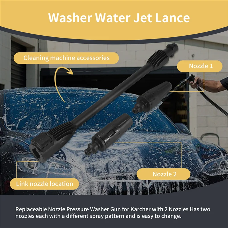 

Распылительная наконечник высокого давления для Karcher K2-K7, аксессуар для мойки высокого давления с регулируемой насадкой-A27R