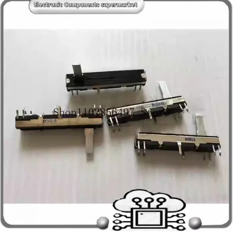 10PCS Replacement Slide Potentiometer fader 10Kb x 2 Slide Volume For Korg and Roland Keyboard