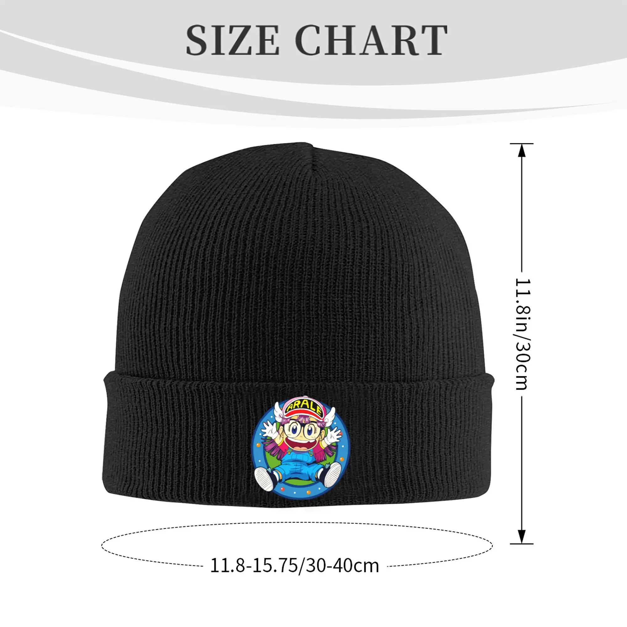 Dr. Slump Knitted Hat for Women Men Beanie Winter Hats Acrylic Arale Norimaki Warm Cap