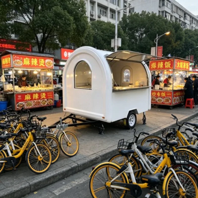 

Portable Food Cart Trailer Coffee Snack Truck Mini Mobile Kitchen for Single Operator Start-Up