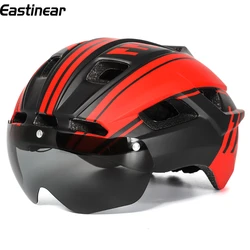 Eastinear-outdoor Road Bike Helmet With Magnetic Goggles, Safety Protective Gear, All in One, Lightweight, New, 2024