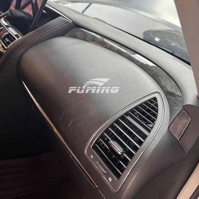 PATROL de pièces intérieures de voiture de luxe de 23 styles avec panneau de boîte de vitesses de commande centrale modifié conception de panneau décoratif en bois de pêche