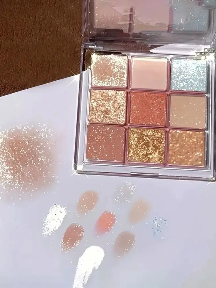 Capel 9-Color Eye Shadow Palette Multi-Color Matte Glitter Pearlescent Korean Girls Series Large Ground Color for Makeup Artistr