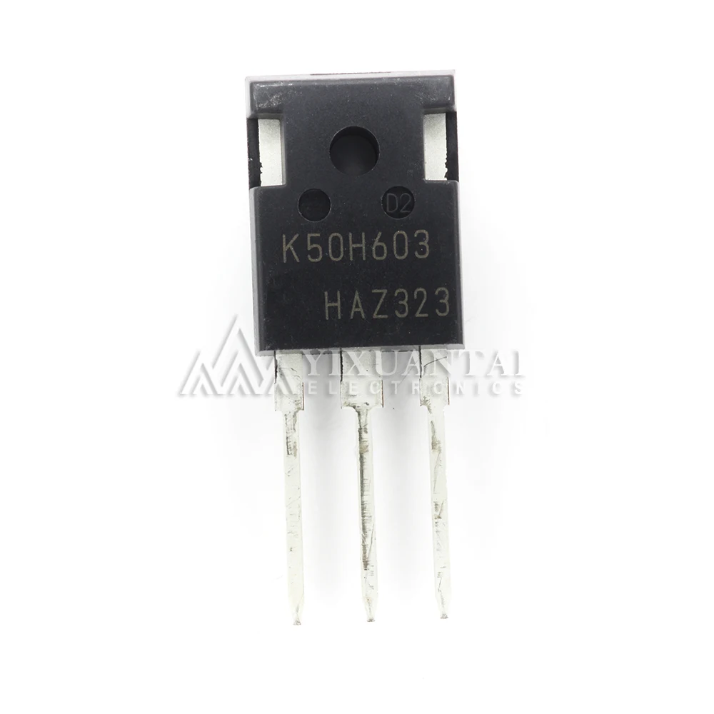

10pcs/Lot IKW50N60H3 IKW50N60H3FKSA1 Marking K50H603【IGBT TRENCH FS 600V 100A TO247-3】New and Original