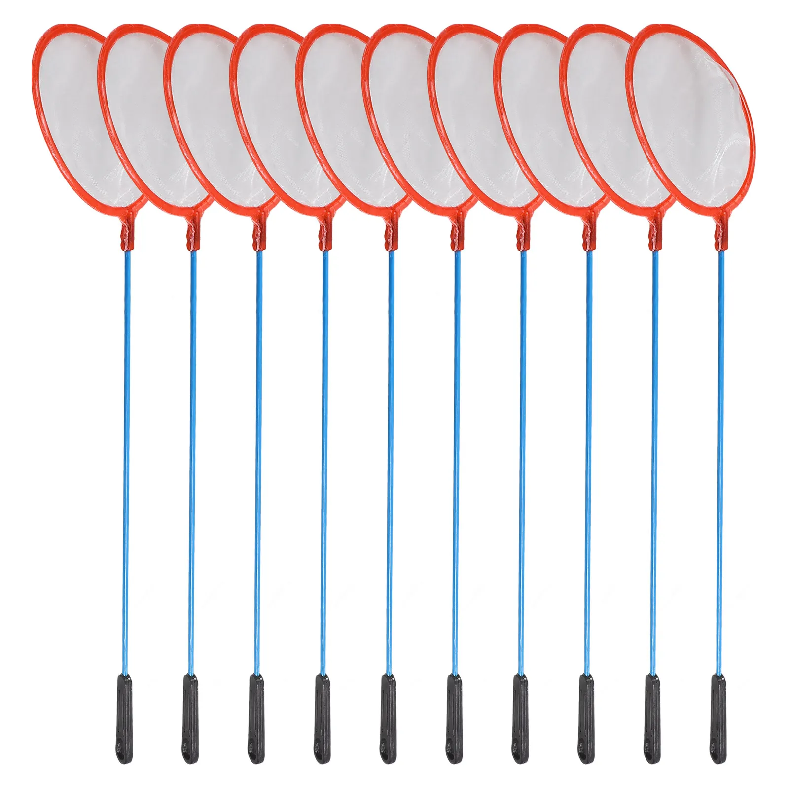 

10 шт. рыболовных сеток для аквариумов, компактный складной дизайн, удобное хранение, сетка для мелких рыб, креветок и очистки аквариумов