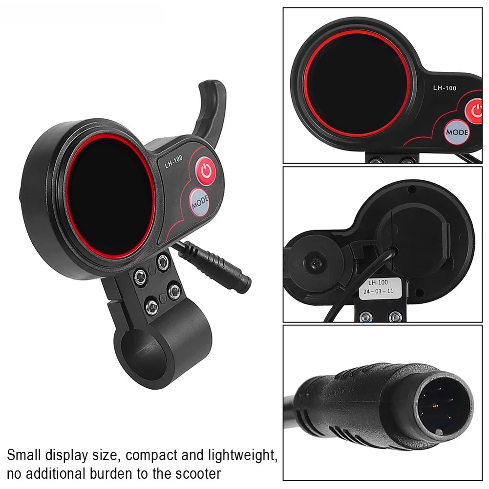 

Speedometer with 6 Pin Connection for Mercane MX60 Electric Scooter Featuring LCD Display and USB Charging Port