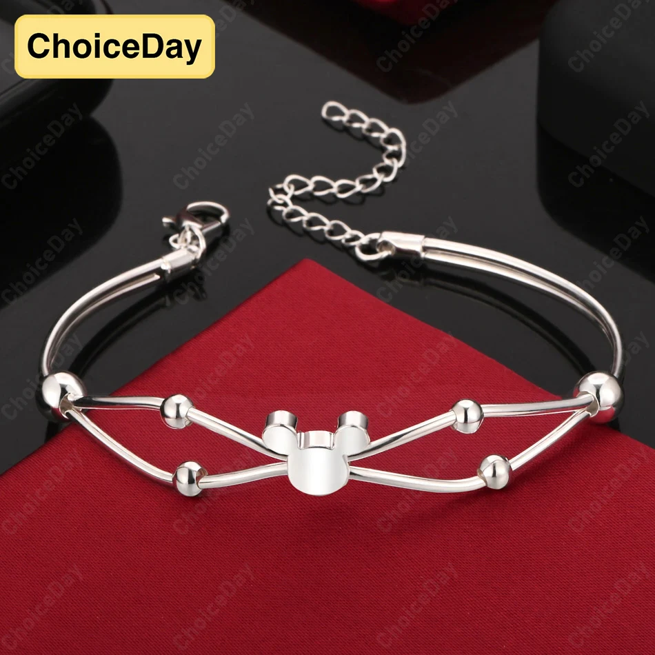 

ChoiceDay 925 Sterling Silver Exquisite Luxury Bracelet for Women Wedding Party Fashion Gift Accessories