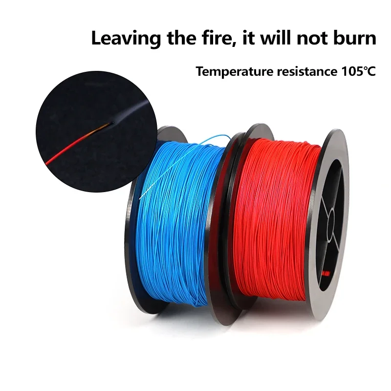 10 Colors UL1423 Silver Plated Copper Wire 38/36/34/32~24AWG Single Core Micro Fine High Temperature Electronic Line PC 5/10/50M