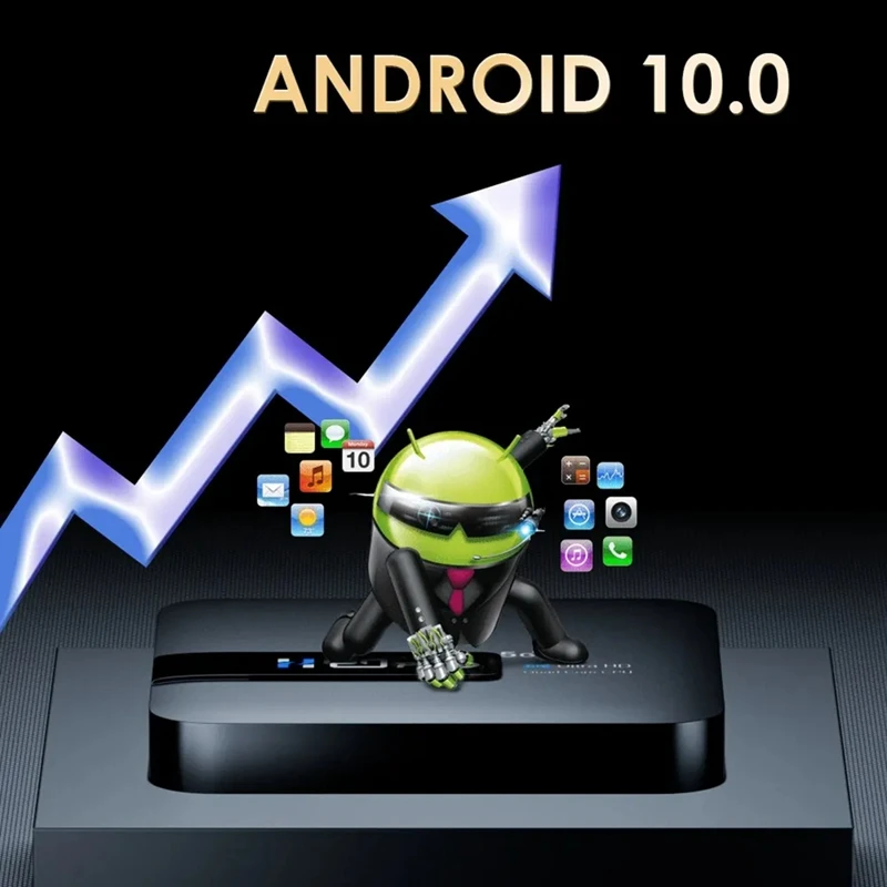 H20PRO Smart Android TV Box Android 10 2GB 16GB 6K Media Player TV Box 2.4&5G WIFI Very Fast EU Plug