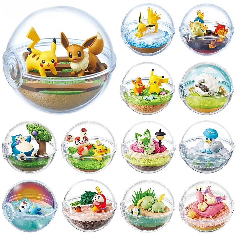 

Anime Figure Pok é Mon Trendy Blind Box Crystal Ball Claw Machine Figure Desktop Ornament Collection Toy Surprise Gift For Fans
