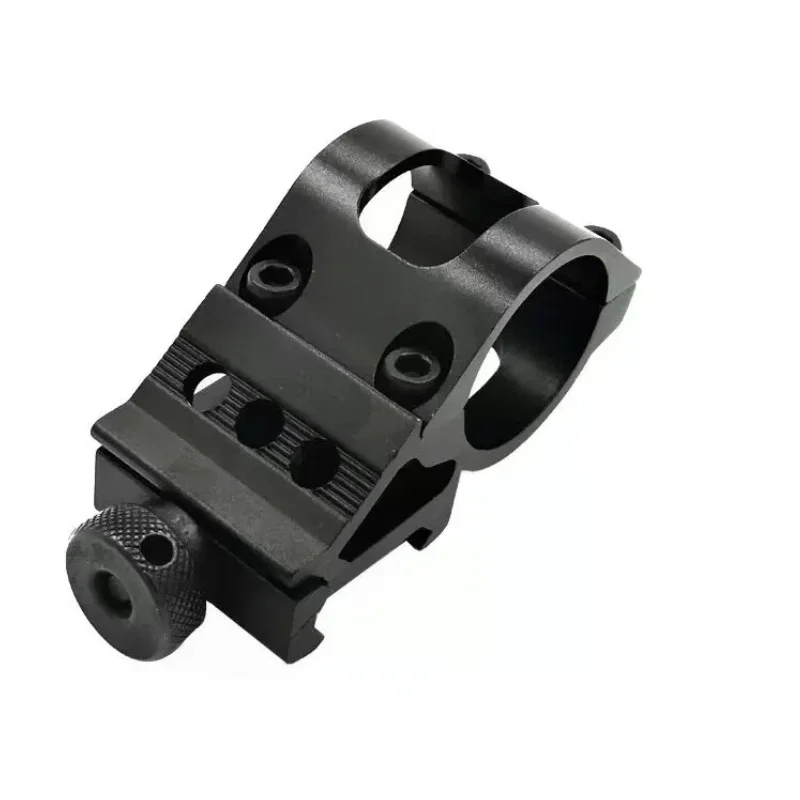 25mm to 21mm Angled Rail Mount Quick Release Aluminum Alloy Flashlight Clip Tactical Adapter for Hunting Gear