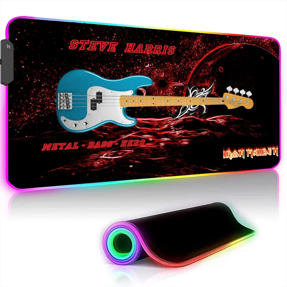 Gaming Mouse Pad Guitar 900x400 Pc Gamer Computer Mat Desktops Desk Accessories Office Rgb Mousepad Keyboard Extended Mats Xxl