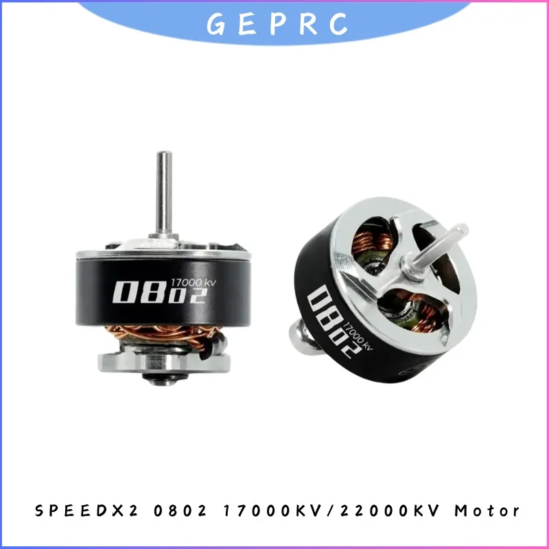 

GEPRC SPEEDX2 0802 Brushless Motor 22000KV 17000KV for 2S Whoop FPV Drone, Tiny Freestyle RC Quadcopter DIY Replacement Parts