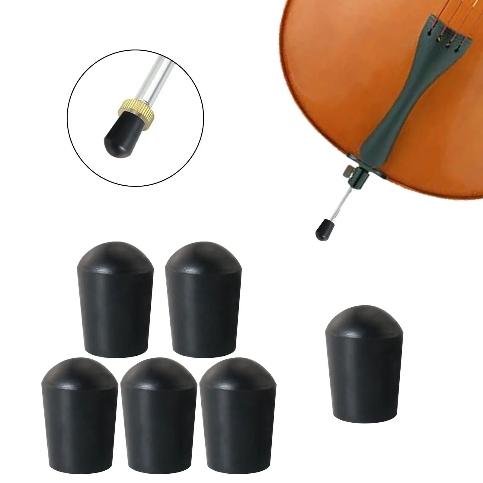 Сменные противоскользящие колпачки для виолончели для деталей музыкальных инструментов, аксессуары