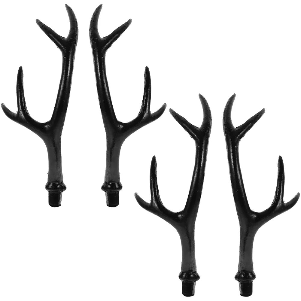 

2 Pairs Elk Antler Artificial Antlers Reindeer for Crafts Accessories DIY Headband Making Kit Hair Clips