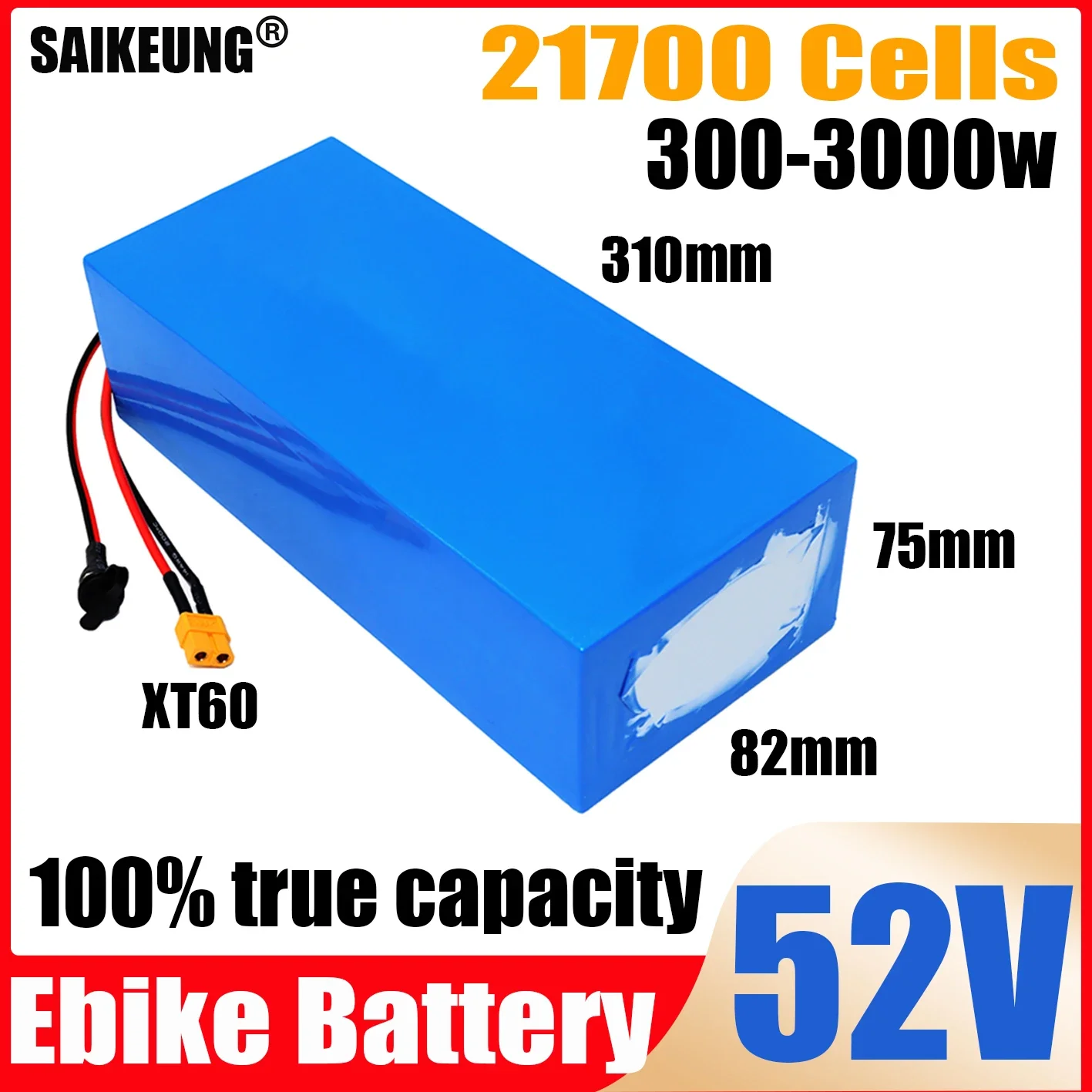 52v Bateria 30ah 20ah 25 50 15ah 60ah Bafang Motor 3000w Electric Bike Scooter Motorcycle Wheelchair 21700 Lithium Battery Pack